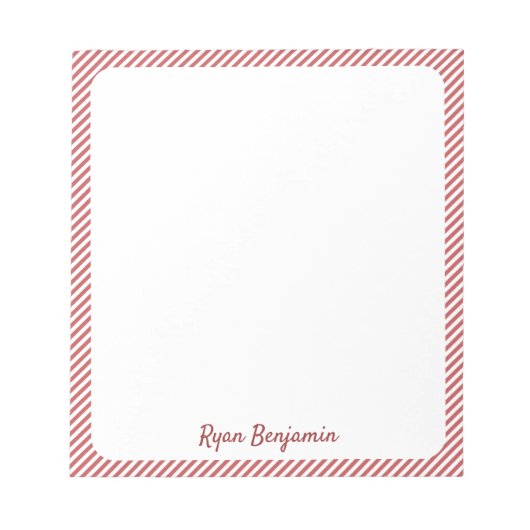 Rood- en wittekoolklasje met minimale streping van notitieblok (Voorkant)