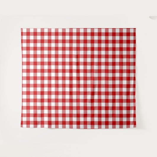 Rood- en wittest wandkleed (Voorkant (horizontaal))