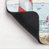 Rood- en witvuurtoren muismat (Hoek)