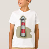 Rood- en witvuurtoren t-shirt (Voorkant)