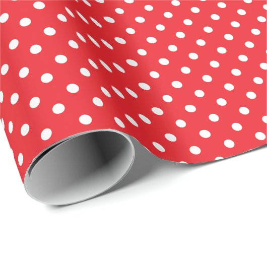 Rood- en witwenkbrauwen cadeaupapier (Rol Hoek)