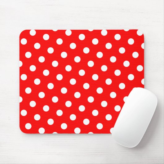 Rood- en witwenkbrauwen muismat (Met muis)