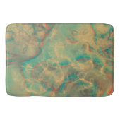 Rood en Zee Groen Marmer abstract Badmat (Voorkant)