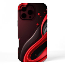 Rood en Zwart 3D Gradiënt Mobiele Hoesje-Ma