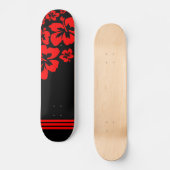 Rood en zwart aangetaste skateboard (Voorkant)