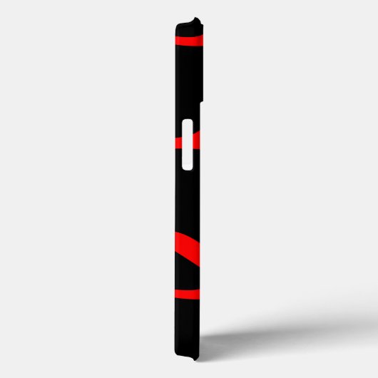 Rood en zwart abstract girafpatroon Case-Mate iPhone case (Achterkant / Rechts)