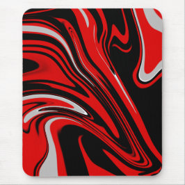 Rood en zwart Abstract Muismat