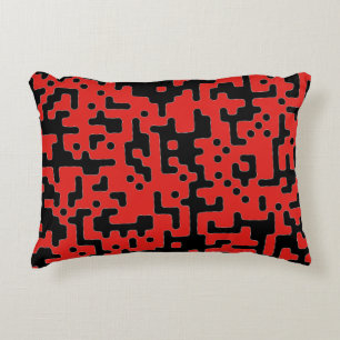 Rood en zwart accent kussen