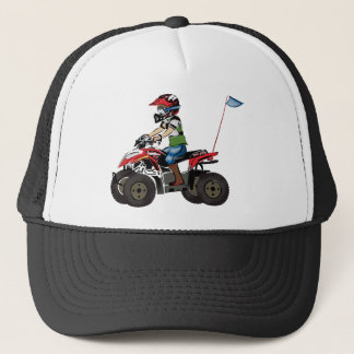 Rood en zwart ATV-Kind Trucker Pet