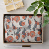 Rood en Zwart Aziatisch Tissuepapier (Geschenk)