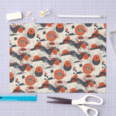 Rood en Zwart Aziatisch Tissuepapier (Craft)