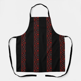 Rood en zwart beauty leggings schort