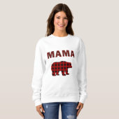 Rood en zwart Beer Trui (Voorkant volledig)