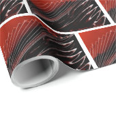 Rood en zwart Brick Cadeaupapier (Rol Hoek)