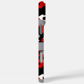 Rood en Zwart Camouflage Persoonlijk Case-Mate iPhone Case (Achterkant / Rechts)