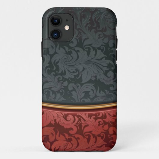 rood en zwart Case-Mate iPhone case (Achterkant)