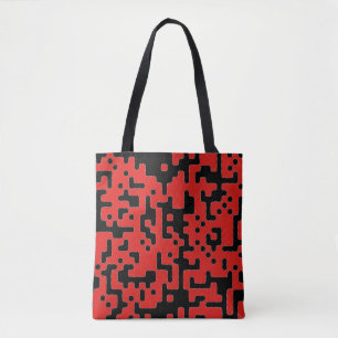 Rood en zwart draagtas