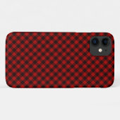 Rood en zwart gebundelde buffel iPhone draagtas Case-Mate iPhone Case (Achterkant (horizontaal))