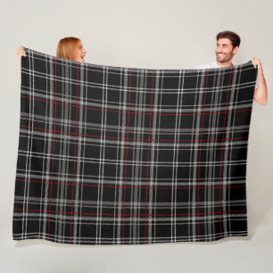 Rood en zwart geplakt Buffalo Check Pattern Fleece Deken