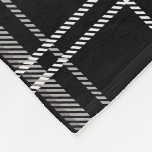 Rood en zwart geplakt Buffalo Check Pattern Fleece Deken (Hoek)