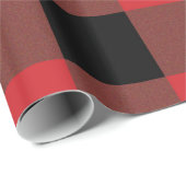 Rood en zwart geplakt omlooppapier cadeaupapier (Rol Hoek)