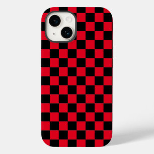 Rood en Zwart geruit patroon Case-Mate iPhone 14 Hoesje