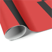 Rood en zwart, gestreept papier voor het ompakken (Rol Hoek)
