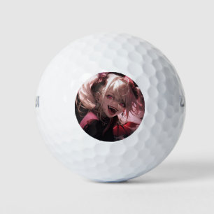 Rood en Zwart Gevangen Glimlach Vampier Anime Meis Golfballen