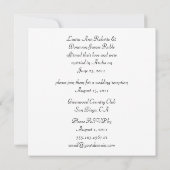 Rood en Zwart Hart Post Uitnodiging (Achterkant)