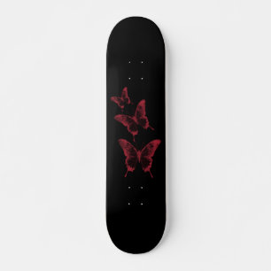 Rood en zwart karton skateboard
