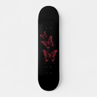 Rood en zwart karton skateboard