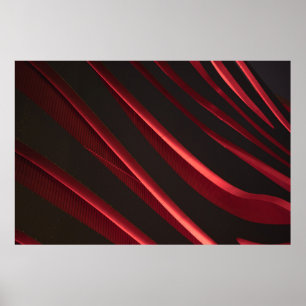 Rood en zwart logo poster