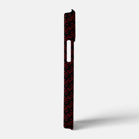 Rood en zwart patroon Case-Mate iPhone case (Achterkant / Rechts)
