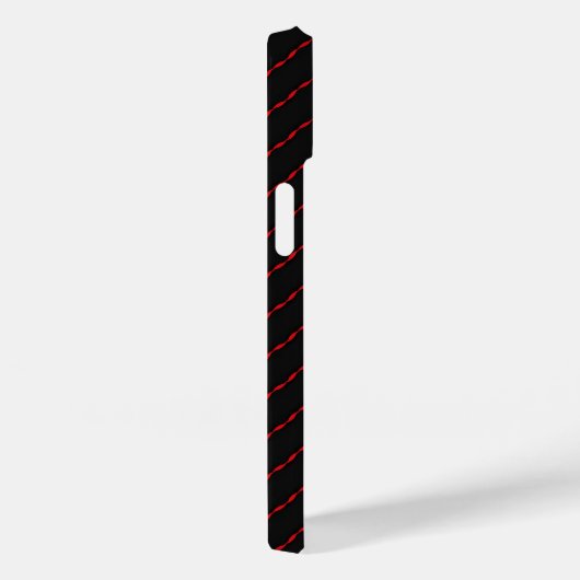 Rood en zwart patroon Case-Mate iPhone case (Achterkant / Rechts)