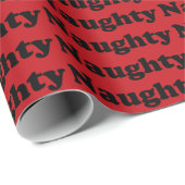 Rood en zwart patroon grappig schattig cadeau cadeaupapier (Rol Hoek)