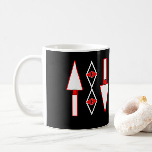 Rood en zwart patroon, Trend-inspiratie Koffiemok