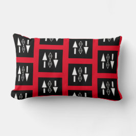 Rood en zwart patroon, Trend-inspiratie Kussen