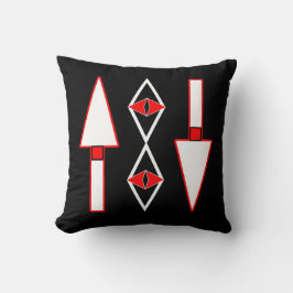 Rood en zwart patroon, Trend-inspiratie Kussen