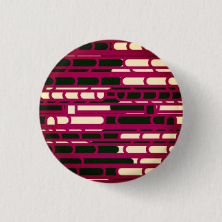Rood en zwart ronde button 3,2 cm