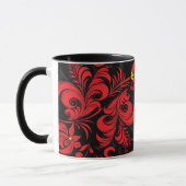 Rood en zwart (Russische Paleh-stijl) Mok (Links)