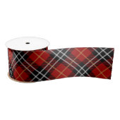 Rood en zwart Schots Tartan Plaid Lint (Spoel)