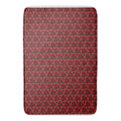 Rood en zwart Show Bath Mat (Voorkant Verticaal)