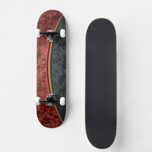  rood en zwart skateboard (Voorkant)