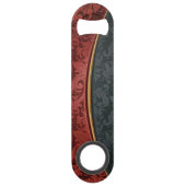  rood en zwart speed flessenopener (Achterkant)