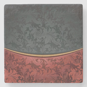 rood en zwart stenen onderzetter