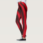 Rood en Zwart Swirl Leggings (Links)