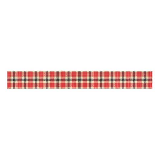 Rood en zwart Tartan Pset Lint (Voorkant)