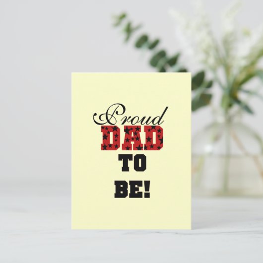 Rood en Zwart Trots Papa om Tshirts en Geschenken  Briefkaart (Staand voorkant)