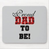 Rood en Zwart Trots Papa om Tshirts en Geschenken  Muismat (Voorkant)