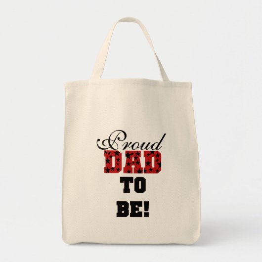 Rood en Zwart Trots Papa om Tshirts en Geschenken  Tote Bag (Voorkant)